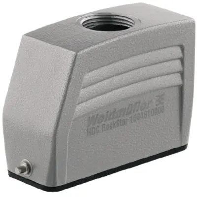 Grommet housing, size A16, die-cast aluminum, PG16, straight, longitudinal bow locking, IP65, 1664810000 - 1