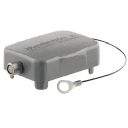 Cover cap, size B6, die-cast aluminum, longitudinal bow locking, IP65, 1665200000
