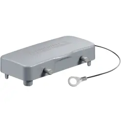 Cover cap, size B16, die-cast aluminum, cross bow locking, IP65, 1665260000