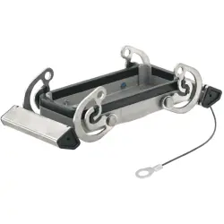 Cover cap, size B16, die-cast aluminum, cross bow locking, IP65, 1665270000