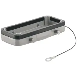 Cover cap, size B16, die-cast aluminum, cross bow locking, IP65, 1665620000