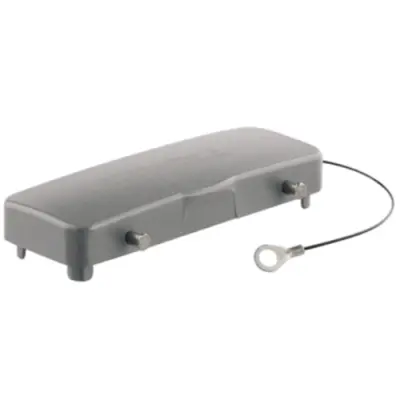 Cover cap, size B24, die-cast aluminum, cross bow locking, IP65, 1665630000 - 1