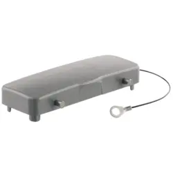 Cover cap, size B24, die-cast aluminum, cross bow locking, IP65, 1665630000