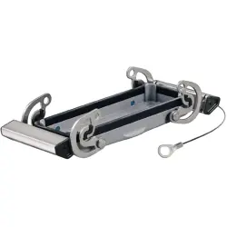 Cover cap, size B24, die-cast aluminum, cross bow locking, IP65, 1665640000