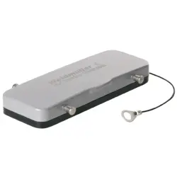 Cover cap, size B24, die-cast aluminum, cross bow locking, IP65, 1665650000