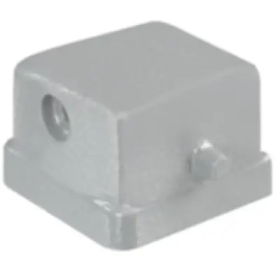 Cover cap, size A4, die-cast aluminum, cross bow locking, IP65, 1665740000 - 1