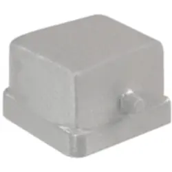 Cover cap, size A4, die-cast aluminum, cross bow locking, IP65, 1665750000