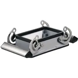 Surface mount housing, size A32, die-cast aluminum, cross bow locking, IP65, 1665860000