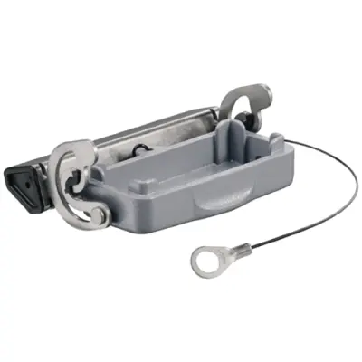 Cover cap, size A10, die-cast aluminum, longitudinal bow locking, IP65, 1665890000 - 1