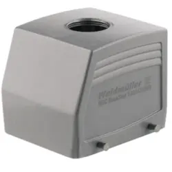 Grommet housing, size B32, die-cast aluminum, PG29, straight, cross bow locking, IP65, 1666870000