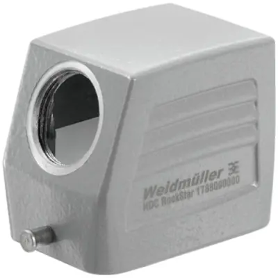 Grommet housing, size B6, die-cast aluminum, PG13.5, angled, longitudinal bow locking, IP65, 1670530000 - 1