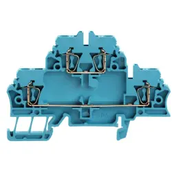 Multi level terminal block, spring balancer connection, 0.5-2.5 mm², 20 A, 6 kV, blue, 1678630000