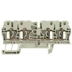 Through terminal block, spring balancer connection, 0.5-4.0 mm², 4 pole, 24 A, 8 kV, gray, 1683470000