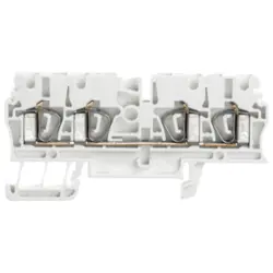 Through terminal block, spring balancer connection, 0.5-4.0 mm², 4 pole, 24 A, 8 kV, white, 1683480000