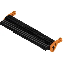 Socket header, 24 pole, pitch 3.5 mm, straight, black, 1688100000