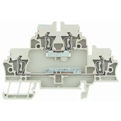 Multi level terminal block, spring balancer connection, 0.5-2.5 mm², 20 A, 6 kV, dark beige, 1689960000 - 1