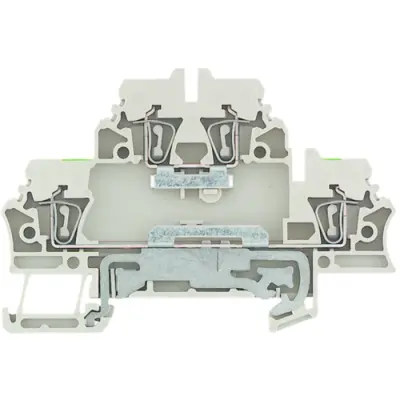 Multi level terminal block, spring balancer connection, 0.5-2.5 mm², 20 A, 6 kV, dark beige, 1689970000 - 1