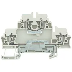 Multi level terminal block, spring balancer connection, 0.5-2.5 mm², 20 A, 6 kV, dark beige, 1689980000