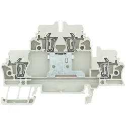 Multi level terminal block, spring balancer connection, 0.5-2.5 mm², 20 A, 6 kV, dark beige, 1689990000