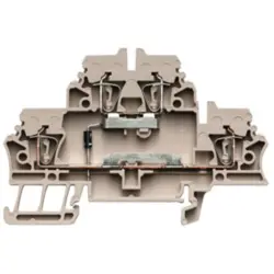 Component terminal block, spring balancer connection, 0.5-2.5 mm², 10 A, 6 kV, dark beige, 1690020000