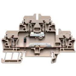 Component terminal block, spring balancer connection, 0.5-2.5 mm², 10 A, 6 kV, dark beige, 1690030000