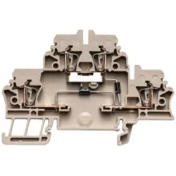 Component terminal block, spring balancer connection, 0.5-2.5 mm², 10 A, 6 kV, dark beige, 1690060000