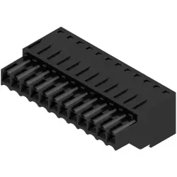 Socket header, 12 pole, pitch 3.5 mm, straight, black, 1690520000