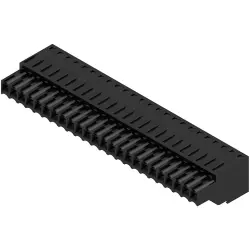 Socket header, 24 pole, pitch 3.5 mm, straight, black, 1690640000