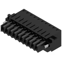 Socket header, 10 pole, pitch 3.5 mm, straight, black, 1691190000