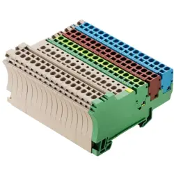 Initiator/actuator terminal block, spring balancer connection, 0.5-2.5 mm², 2 pole, 17.5 A, 4 kV, dark beige, 1692680000