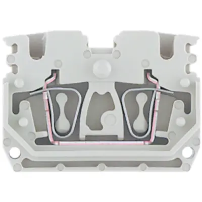 Through terminal block, spring balancer connection, 0.5-2.5 mm², 2 pole, 24 A, 8 kV, dark beige, 1704350000 - 1