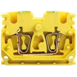 Through terminal block, spring balancer connection, 0.5-2.5 mm², 2 pole, 24 A, 8 kV, yellow, 1704530000