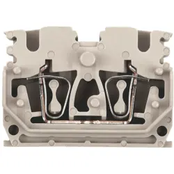 Through terminal block, spring balancer connection, 0.5-2.5 mm², 4 pole, 24 A, 8 kV, dark beige, 1704540000