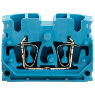 Through terminal block, spring balancer connection, 0.5-2.5 mm², 4 pole, 24 A, 8 kV, blue, 1704550000 - 1