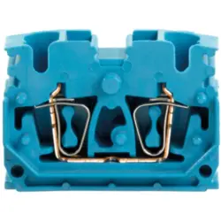 Through terminal block, spring balancer connection, 0.5-2.5 mm², 4 pole, 24 A, 8 kV, blue, 1704700000