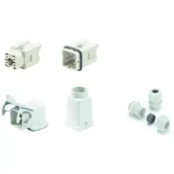 Connector kit, size 1, 4 pole + PE , IP65, 1712650000
