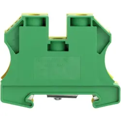 Protective conductor terminal, screw connection, 2.5-35 mm², 2 pole, 4200 A, 6 kV, yellow/green, 1717740000