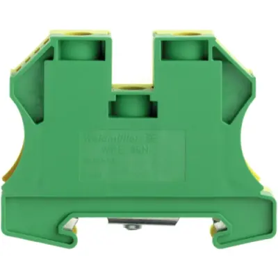 Protective conductor terminal, screw connection, 2.5-35 mm², 2 pole, 4200 A, 6 kV, yellow/green, 1717740000 - 1