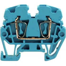 Through terminal block, spring balancer connection, 0.5-2.5 mm², 2 pole, 24 A, 6 kV, blue, 1720930000
