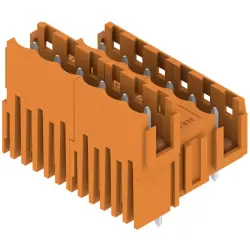 Pin header, 12 pole, pitch 5.08 mm, straight, orange, 1726780000
