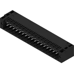 Pin header, 36 pole, pitch 3.5 mm, angled, black, 1728780000