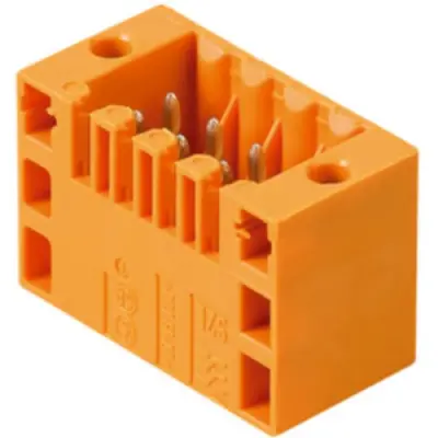 Pin header, 22 pole, pitch 3.5 mm, straight, orange, 1729510000 - 1
