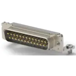 D-Sub plug, 25 pole, standard, equipped, straight, solder pin, 4-1393479-5