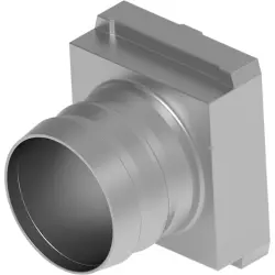 Crimp flange, shielded for D-Sub housing, 1-2308349-1