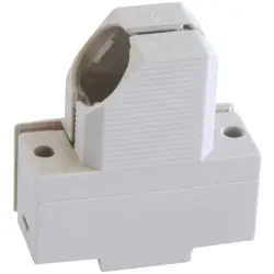 D-Sub connector housing, size: 2 (DA), angled 37.5°, cable Ø 5 to 9 mm, plastic, pebble gray, 1-1393738-1