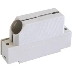 D-Sub connector housing, size: 4 (DC), angled 37.5°, cable Ø 5 to 11 mm, plastic, pebble gray, 1-1393738-3