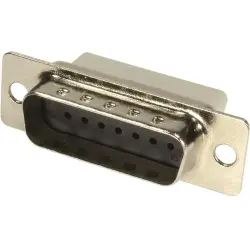 D-Sub socket, 37 pole, standard, unequipped, straight, crimp connection, 09670375601