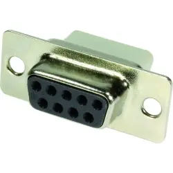 D-Sub socket, 9 pole, standard, unequipped, straight, crimp connection, 09670094701