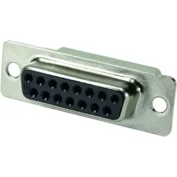 D-Sub socket, 37 pole, standard, unequipped, straight, crimp connection, 09670374701