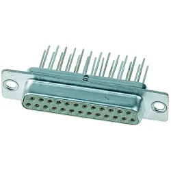 D-Sub socket, 15 pole, standard, equipped, straight, solder pin, 09670154755